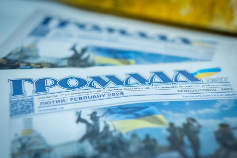 Support Hromada — the First Ukrainian Newspaper on the West Coast of the U.S.