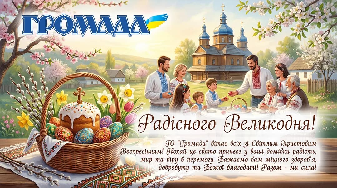 Великодні вітання від Громади!