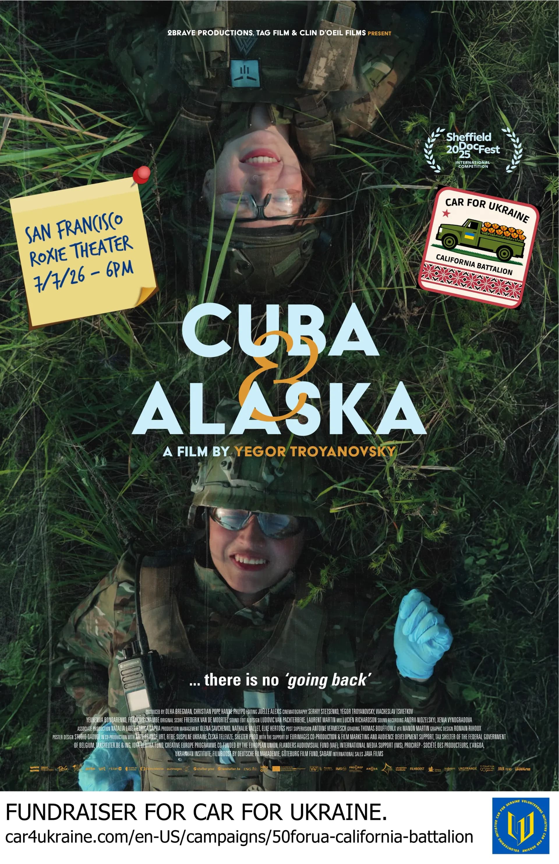 Join the California Battalion: “Cuba & Alaska” Screening to Support Ukraine’s Frontline Defenders