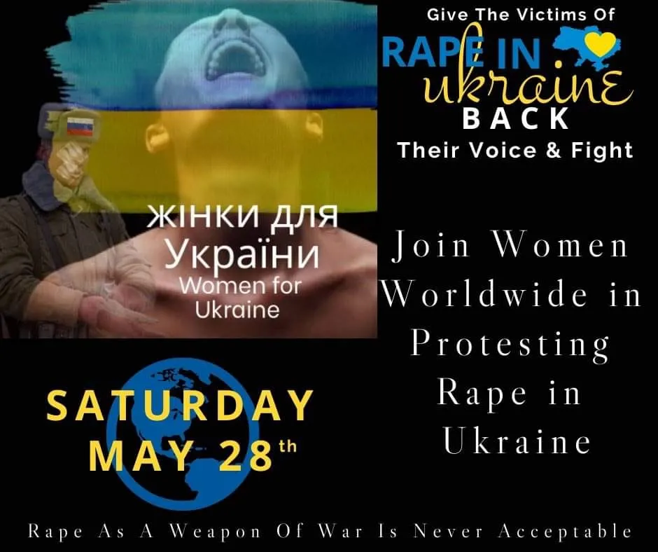 Російський протест проти репресій щодо жінок в Україні 