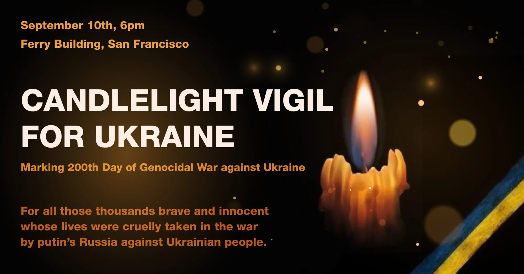 Свічкова акція на підтримку України