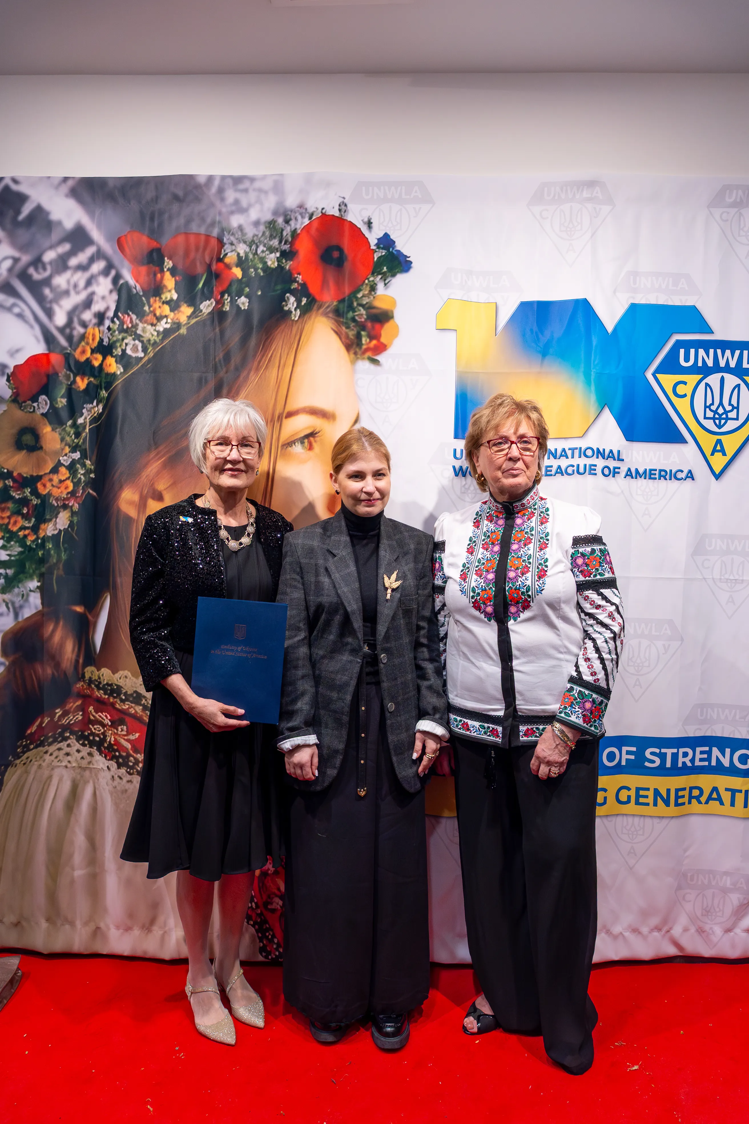 Ambassador Stefanishyna, Natalia Pawlenko & Marianna Zajac.jpg