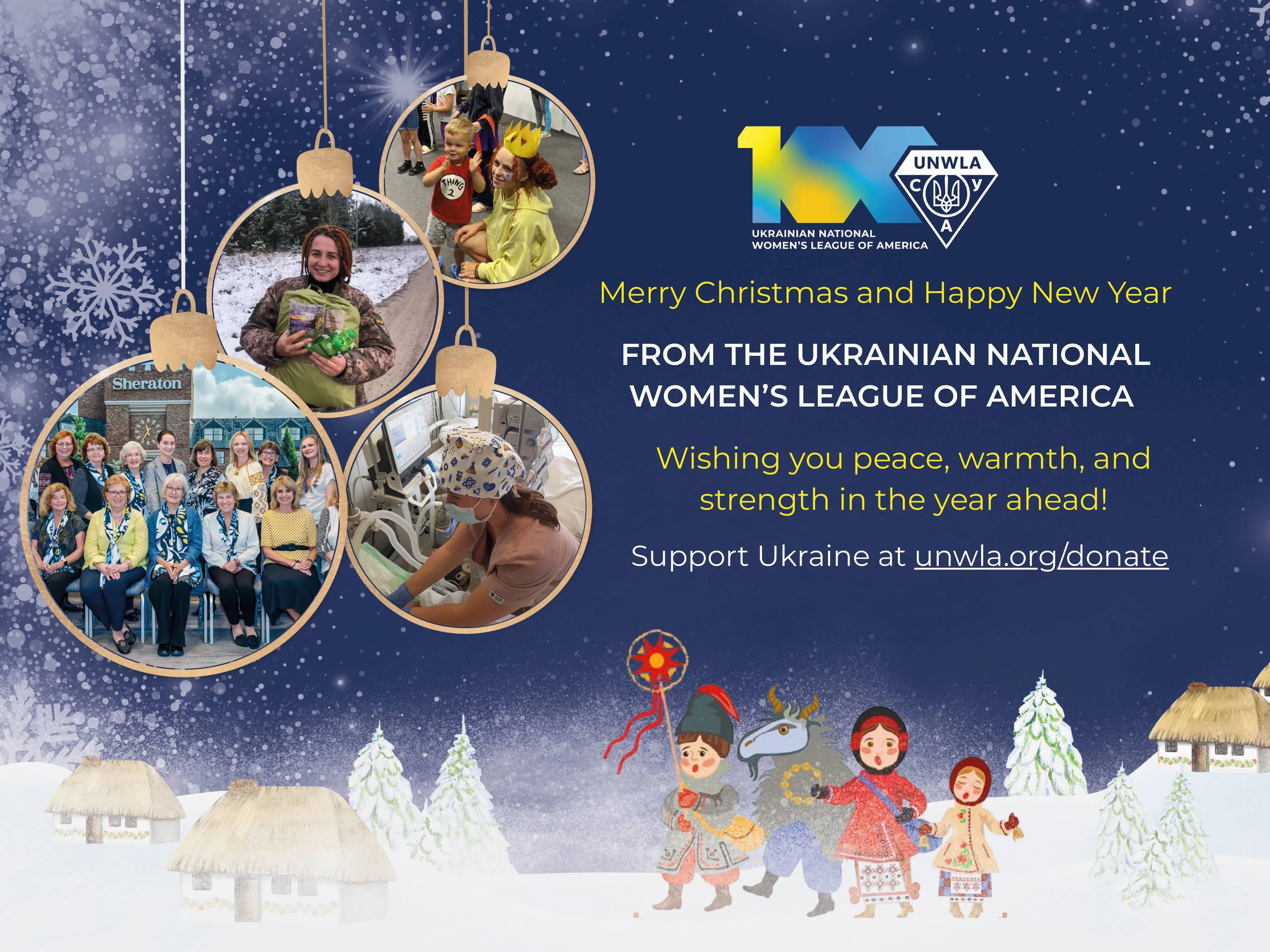 The Ukrainian National Women’s League of America (UNWLA) wishes you a Merry Christmas and a Happy New Year!