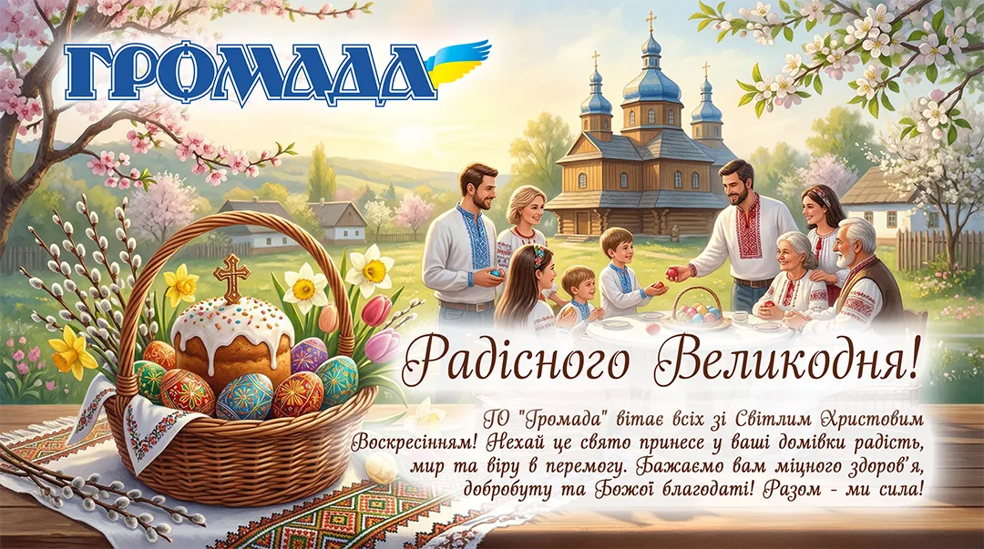 Великодні вітання від Громади!
